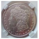 1891-CC "Spitting Eagle" Morgan Dollar - PGA MS62