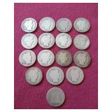 (16) Silver Dimes - Mostly Barber