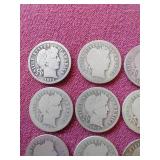 (16) Silver Dimes - Mostly Barber