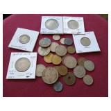 Mixed Lot of Foreign Coins - Includes Third Reich
