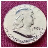 1953 Franklin Proof Half Dollar