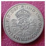 (2) Vintage British Silver Coins