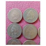 (15) Indian Pennies - All 1800s