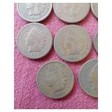 (15) Indian Pennies - All 1800s