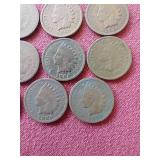 (15) Indian Pennies - All 1800s