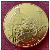 Large Sterling Silver "100 Greatest Masterpieces" Medal