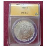 1884 Morgan Dollar - ANACS MS61