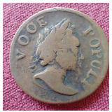 1760 Ireland Half Penny
