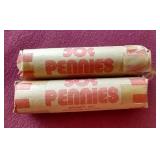 (2) 1944 Wheat Penny Rolls
