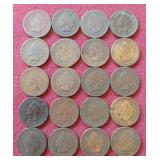 (20) Indian Pennies - All 1800s