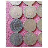 (20) Indian Pennies - All 1800s