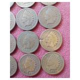 (20) Indian Pennies - All 1800s