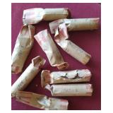 (9) Partial Wheat Penny Rolls