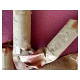 (9) Partial Wheat Penny Rolls
