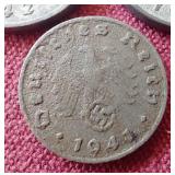 (3) WW2 German Third Reich Coins