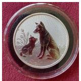 2022 Australian 2 oz Silver Dingo Coin