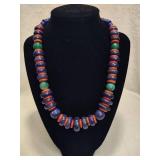925 Jay King DTR Blue Lapis Orange Turquoise Necklace