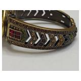 Heidi Daus Art Deco Style Hinged Bangle Watch