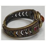 Heidi Daus Art Deco Style Hinged Bangle Watch