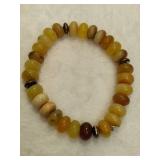 925 Jay King DTR Sterling & Yellow Opal Beaded Necklace, Bracelets & Earring Set