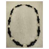 925 Jay King DTR Black Agate & White Quartz Necklace