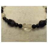 925 Jay King DTR Black Agate & White Quartz Necklace