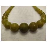 925 Jay King DTR Green Amber Beaded Necklace