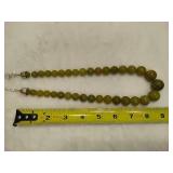 925 Jay King DTR Green Amber Beaded Necklace