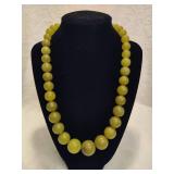 925 Jay King DTR Green Amber Beaded Necklace