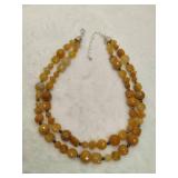 925 Jay King DTR Natural Yellow Opal Beaded Necklace