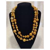 925 Jay King DTR Natural Yellow Opal Beaded Necklace