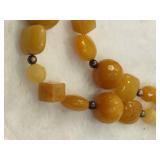 925 Jay King DTR Natural Yellow Opal Beaded Necklace