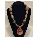 925 Jay King DTR Jasper & Agate Beaded Necklace