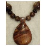 925 Jay King DTR Jasper & Agate Beaded Necklace