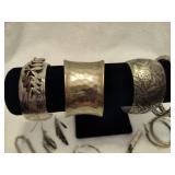 Lot of Assorted Silver Tone Jewelry
