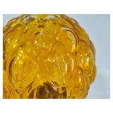 Boudoir Double Ball Amber Color Glass Lamp