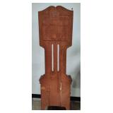Antique Oak Seated Hall Tree w/Mirror