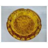 Amber Glass Vintage Ashtrays