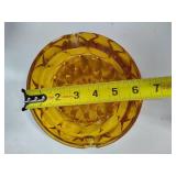 Amber Glass Vintage Ashtrays