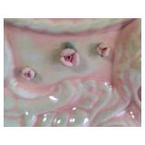 Lampshire Pink & White Opalescent Clock