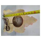 Lampshire Pink & White Opalescent Clock