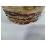 Japanese Hand Carved & Hand Painted Clay Pottery
