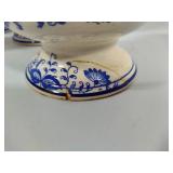 Blue Onion Five Piece Vintage Canister Set