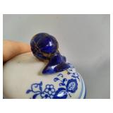 Blue Onion Five Piece Vintage Canister Set
