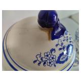 Blue Onion Five Piece Vintage Canister Set