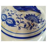 Blue Onion Five Piece Vintage Canister Set