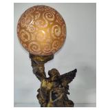 Baroque Style Table Lamp with Round Globe