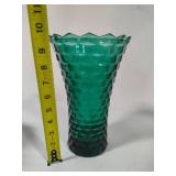 Indiana Glass Whitehall Teal Glass Vase