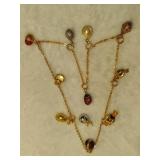 Joan Rivers Faberge Egg & Assorted Charm Necklace