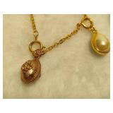 Joan Rivers Faberge Egg & Assorted Charm Necklace